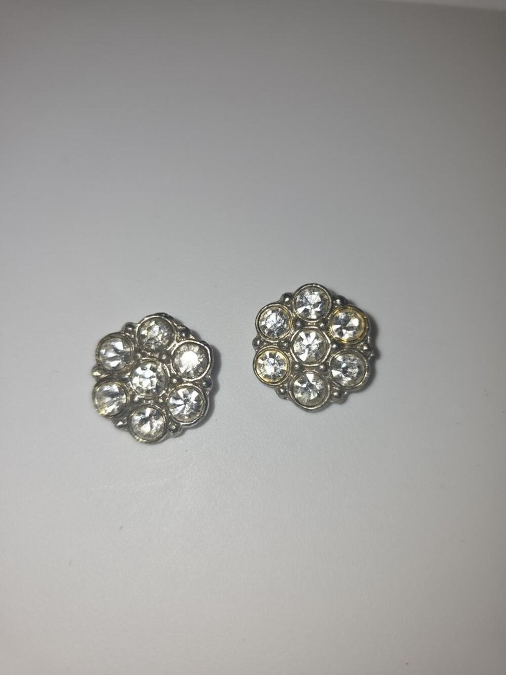 Vintage Rhinestone Metal Buttons